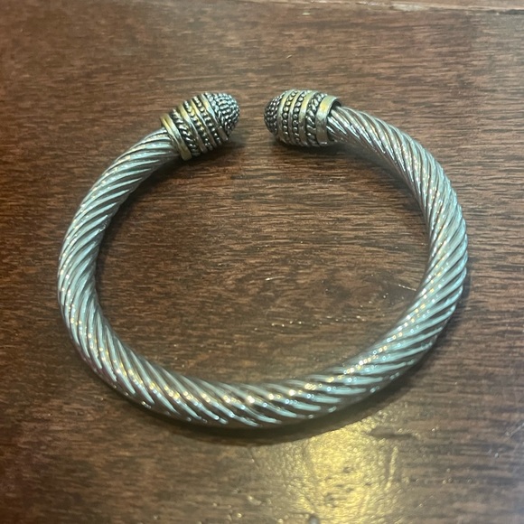 Silver cuff Antique bracelet - Picture 3 of 3